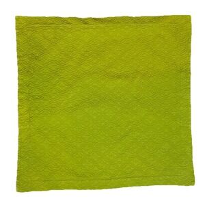 VTG Sferra Bros Matelassé Quilted 31" Euro Pillow Sham Portugal Avocado Luxury